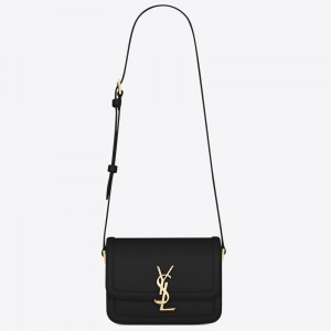 Saint Laurent Solferino Small Bag In Black Calfskin