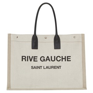 Saint Laurent Rive Gauche Tote Bag With Black Handle