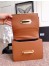 Prada Cahier Shoulder Bag In Brown/Black Leather