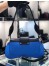 Prada Sidonie Shoulder Bag In Blue/Black Leather