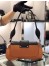 Prada Sidonie Shoulder Bag In Brown/Black Leather