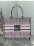 Dior Medium Book Tote Bag in Pink Miss Dior Allover Embroidery