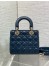 Dior Small Lady Dior My ABCDior Bag in Navy Blue Lambskin