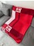 Hermes Rouge Avalon Bayadere Throw Blanket