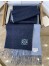 Loewe Double Face Scarf in Navy/Light Blue Wool and Cashmere