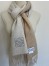 Loewe Double Face Scarf in Ivory/Sand Wool and Cashmere