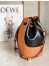 Loewe Small Balloon Bucket Bag In Black/Tan Calfskin