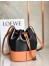 Loewe Small Balloon Bucket Bag In Black/Tan Calfskin