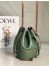 Loewe Small Balloon Bucket Bag In Khaki Calfskin