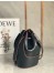 Loewe Small Balloon Bucket Bag In Black Calfskin