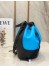 Loewe Medium Balloon Bucket Bag In Blue/Black Calfskin