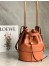 Loewe Medium Balloon Bucket Bag In Camel Calfskin