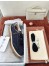 Loro Piana Women's Tennis Walk Sneakers in Blue Suede
