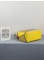 Loewe Mini Puzzle Bag In Ochre/White/Yellow Calfskin