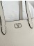 Valentino Nellcote Mini Shopping Bag in White Grained Calfskin