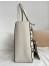 Valentino Nellcote Medium Shopping Bag in White Grained Calfskin