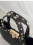 Valentino Rockstud Small Shopping Bag in Black Grainy Calfskin