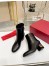 Valentino Heritage Ankle Boot 60mm In Black Calfskin Leather 