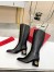 Valentino Heritage Boots 60mm In Black Calfskin Leather