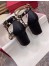 Valentino Rockstud Sandals 60mm In Black Calfskin