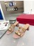 Valentino Roman Stud Slide Sandals 60mm In Rose Cannelle Calfskin