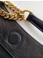 Saint Laurent Hortense Small Hobo Bag in Black Shiny Leather