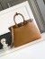 Prada Buckle Large Handbag with Belt in Caramel Calfskin 