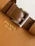 Prada Buckle Large Handbag with Belt in Caramel Calfskin 
