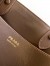 Prada Buckle Large Handbag with Belt in Cocoa Suede Calfskin 