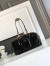 Prada Dangle Top-handle Medium Bag in Black Vintage Leather