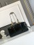 Prada Dangle Top-handle Medium Bag in Black Vintage Leather