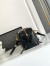 Prada Dangle Top-handle Medium Bag in Black Vintage Leather
