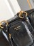 Prada Dangle Top-handle Medium Bag in Black Vintage Leather