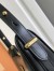 Prada Arque Shoulder Bag in Black Leather