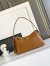 Prada Aimee Medium Shoulder Bag in Brown Leather 