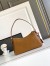 Prada Aimee Medium Shoulder Bag in Brown Leather 