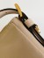 Prada Aimee Medium Shoulder Bag in Travertine Leather 
