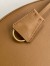 Prada Demi-lune Large Shoulder Bag in Brown Leather