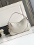 Prada Aimee Large Shoulder Bag in White Buckskin