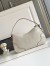 Prada Aimee Large Shoulder Bag in White Buckskin