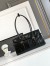 Prada Medium Shoulder Bag with Flap in Black Calfskin