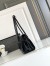 Prada Medium Shoulder Bag with Flap in Black Calfskin