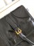 Prada Medium Shoulder Bag with Flap in Black Calfskin