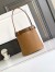 Prada Buckle Bucket Bag with Belt in Caramel Calfskin 