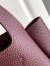 Prada Small Tote Bag in Burgundy Grained Leather