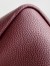 Prada Small Tote Bag in Burgundy Grained Leather