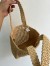 Prada Small Crochet Tote in Beige Raffia-effect Yarn