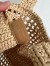 Prada Small Crochet Tote in Beige Raffia-effect Yarn