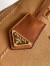 Prada Jardiniere Small Tote Bag in Brown Cotton Canvas