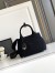 Prada Jardiniere Small Tote Bag in Black Cotton Canvas